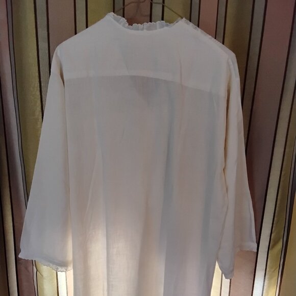 Antique lawn nightgown size M - Picture 7 of 8